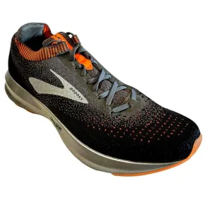 Brooks Levitate 2 Mens Black Gray Orange Running Shoes  1102901D026  Size 12 D