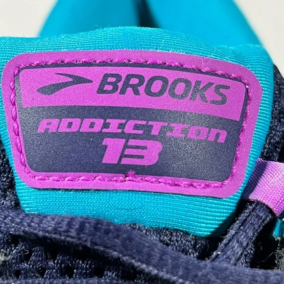 Brooks' Men's Addiction 13 - Navy / Teal / Purple Size 12 2E - X Wide