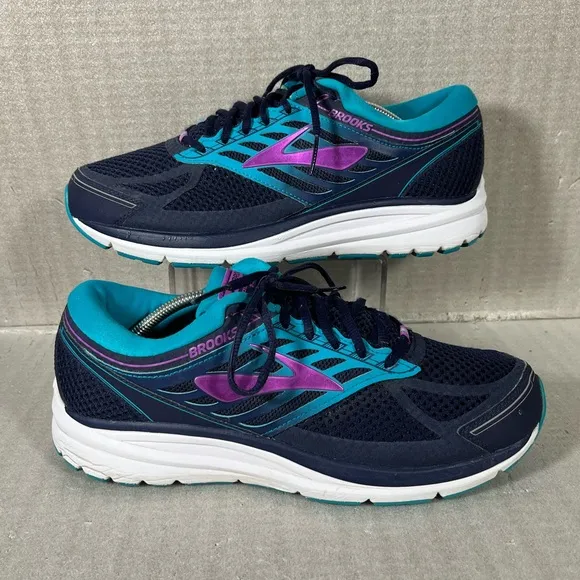 Brooks' Men's Addiction 13 - Navy / Teal / Purple Size 12 2E - X Wide