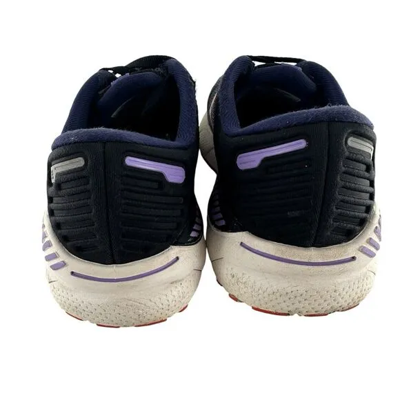 Brooks Running Shoes Womens 8 D Wide Adrenaline GTS 22 Sneakers Purple Coral