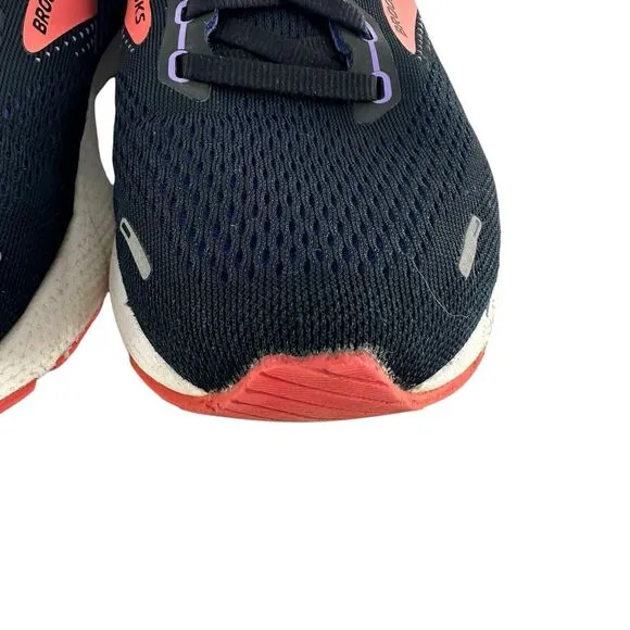 Brooks Running Shoes Womens 8 D Wide Adrenaline GTS 22 Sneakers Purple Coral
