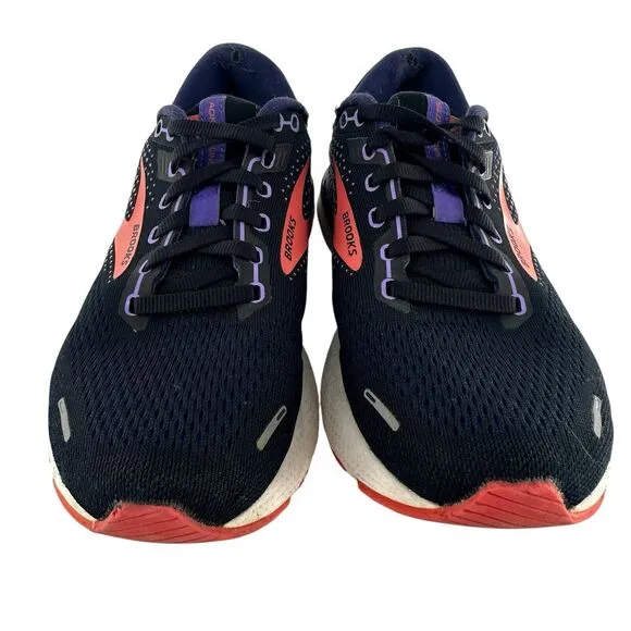 Brooks Running Shoes Womens 8 D Wide Adrenaline GTS 22 Sneakers Purple Coral