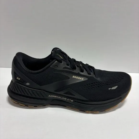 Brooks Women’s Adrenaline GTS 23, Black Running Shoes, 9 Wide
