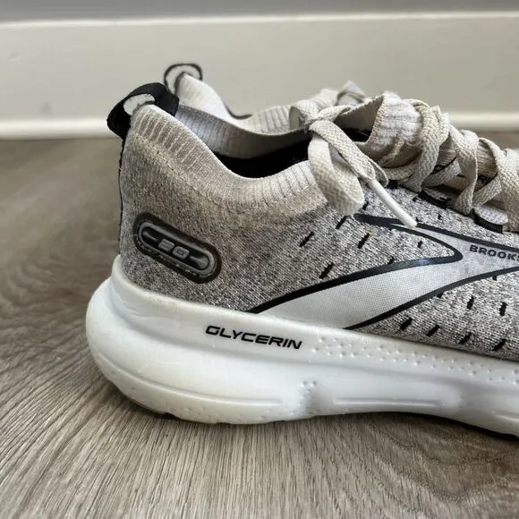 Brooks Womens Glycerin Stealth Fit 20 Gray Running Shoes 8 Medium (B) Sneakers