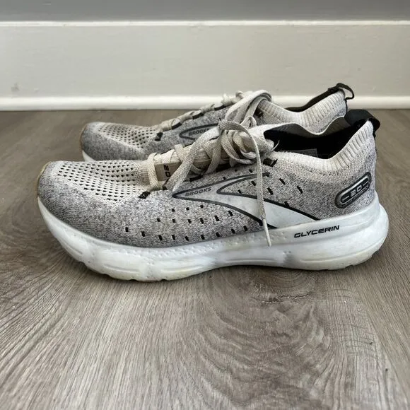 Brooks Womens Glycerin Stealth Fit 20 Gray Running Shoes 8 Medium (B) Sneakers