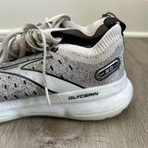 Brooks Womens Glycerin Stealth Fit 20 Gray Running Shoes 8 Medium (B) Sneakers