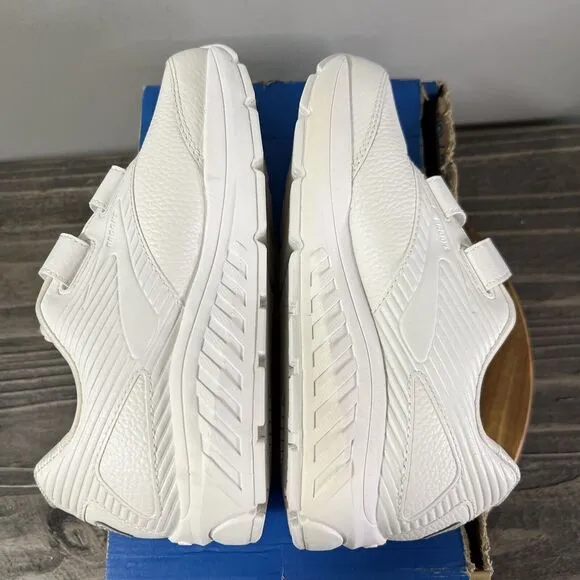 Brooks Women's Size 7 D Wide Addiction Walker 2  Shoes Sneaker Triple White