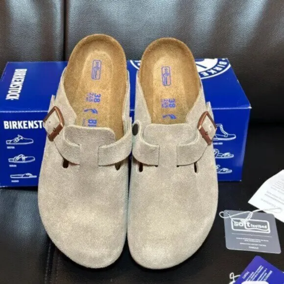 Brown Birkenstock Suede