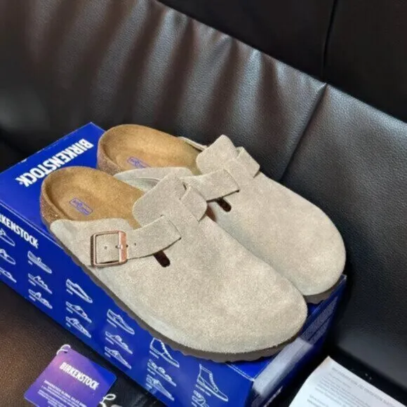 Brown Birkenstock Suede