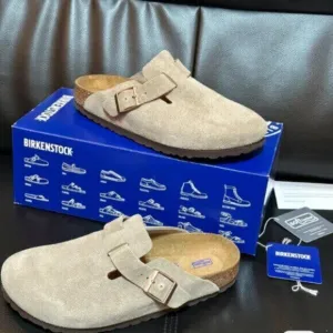 Brown Birkenstock Suede