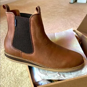 Brown Leather Chukka Chelsea Boots US size 10 / Euro 43 (closer to a US 9.5)