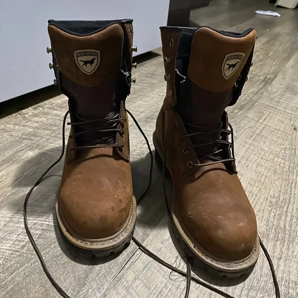 Brown Leather Work Boots