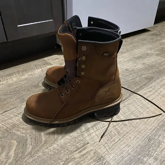Brown Leather Work Boots