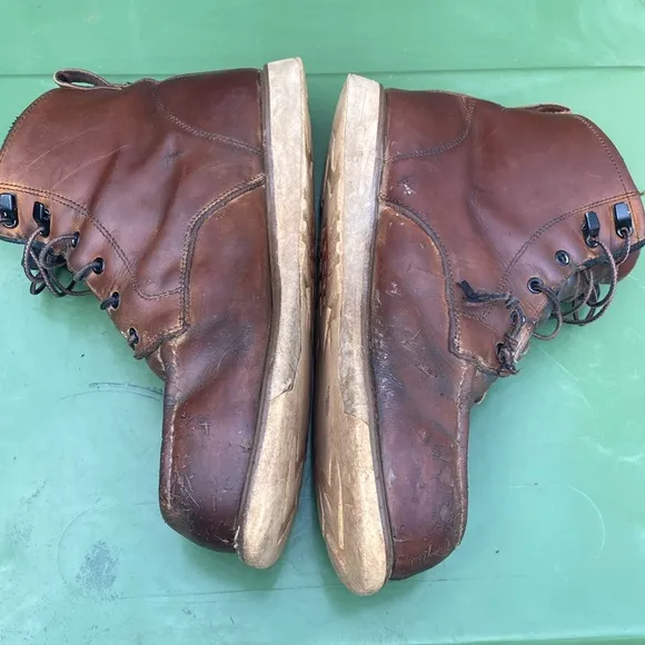 Brunt Marin Conp Toe Work Boots Men’s Size 11 Lace Up Brown Leather Moc Toe GUC