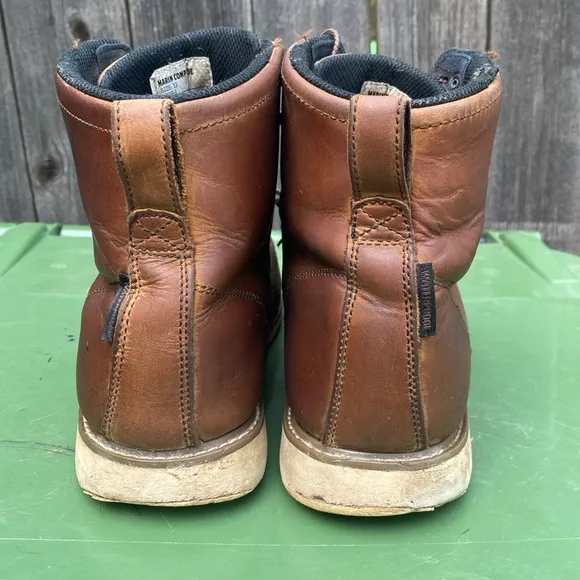 Brunt Marin Conp Toe Work Boots Men’s Size 11 Lace Up Brown Leather Moc Toe GUC