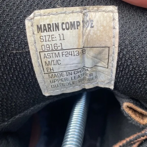 Brunt Marin Conp Toe Work Boots Men’s Size 11 Lace Up Brown Leather Moc Toe GUC