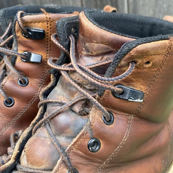 Brunt Marin Conp Toe Work Boots Men’s Size 11 Lace Up Brown Leather Moc Toe GUC