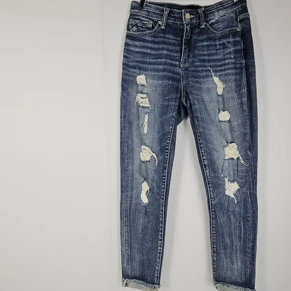 Buckle black ankle skinny jeans size 25