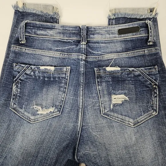 Buckle black ankle skinny jeans size 25