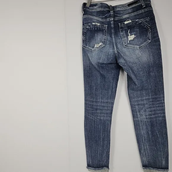 Buckle black ankle skinny jeans size 25