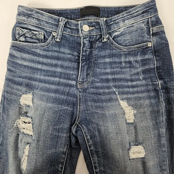 Buckle black ankle skinny jeans size 25