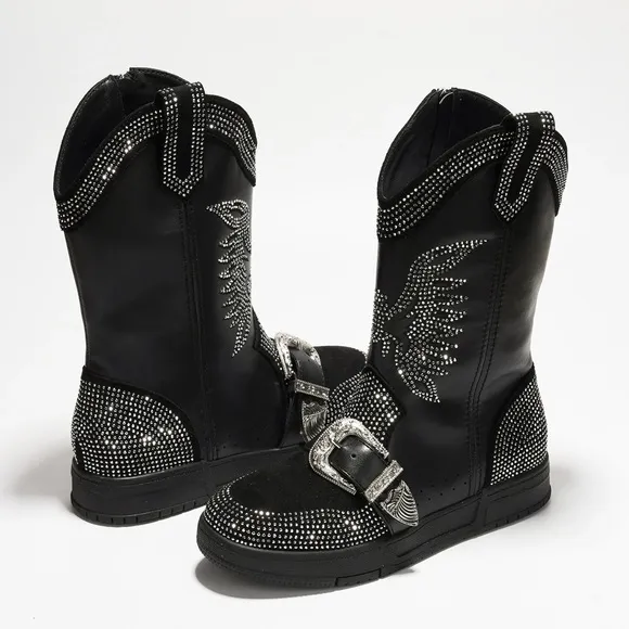 Buckle up Rider Rhinestone Boots by Cape Robbin