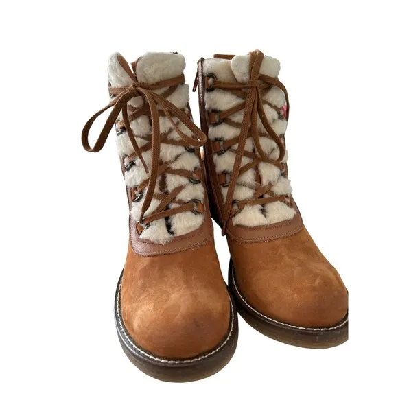 Bueno Teddy Tobacco Nubuck Boots - Rugged and Cozy Footwear EU 41 U.S. 10.5