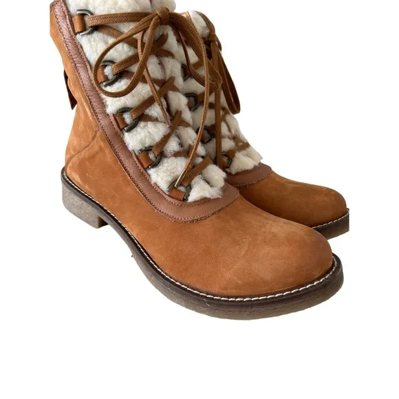 Bueno Teddy Tobacco Nubuck Boots - Rugged and Cozy Footwear EU 41 U.S. 10.5