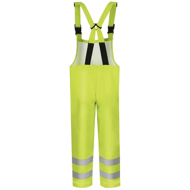 Bulwark® Men's FR Hi-Visibility Rain Bib Overalls - BXN4