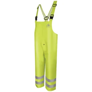 Bulwark® Men's FR Hi-Visibility Rain Bib Overalls - BXN4