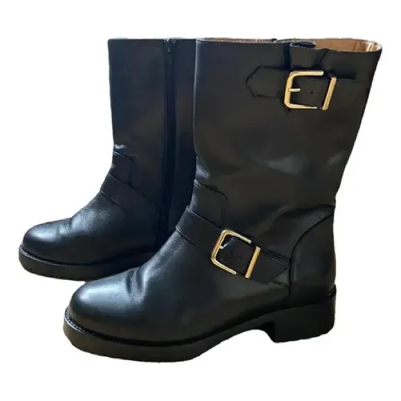 Burberry Brit Boots Dunbar Flat Mid Boot sz 40