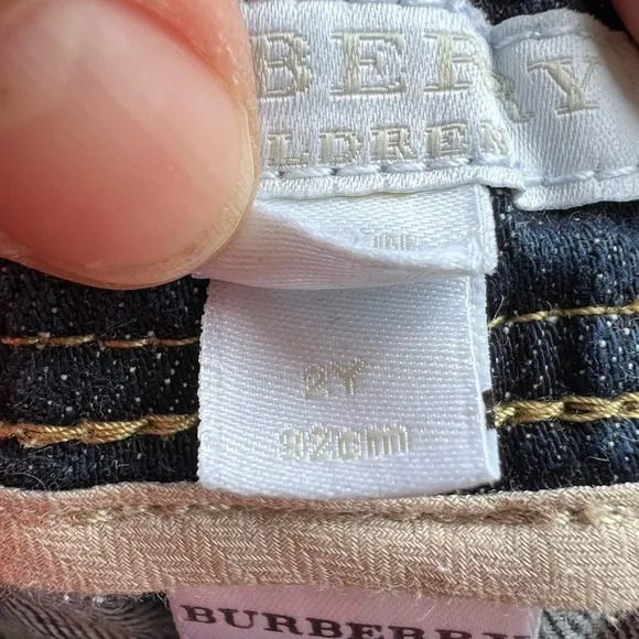 Burberry toddler jeans size: 2Y