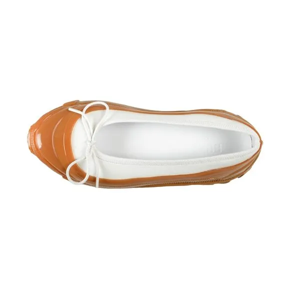 Burberry Women's &quot;Linford&quot; Leather Rubber Flat Ballet Shoes