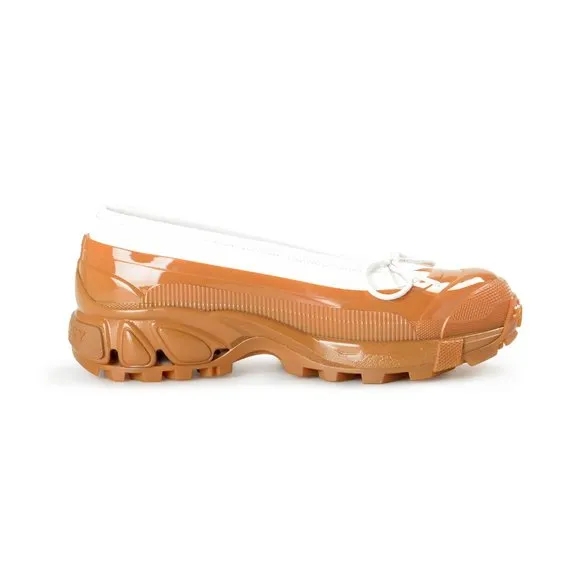 Burberry Women's &quot;Linford&quot; Leather Rubber Flat Ballet Shoes
