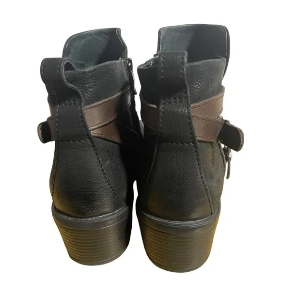 Bussola Alessia Black Ankle Boots Womens Size 39 EU 8.5 US