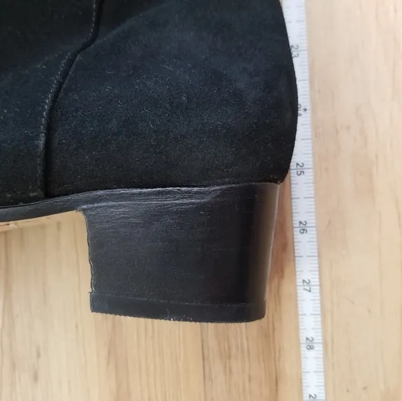 Calvin Klein Overheard Over-The-Knee Suede Black Boots Size 8.5