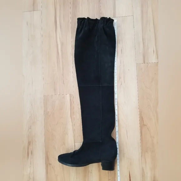 Calvin Klein Overheard Over-The-Knee Suede Black Boots Size 8.5