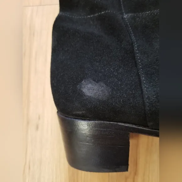 Calvin Klein Overheard Over-The-Knee Suede Black Boots Size 8.5