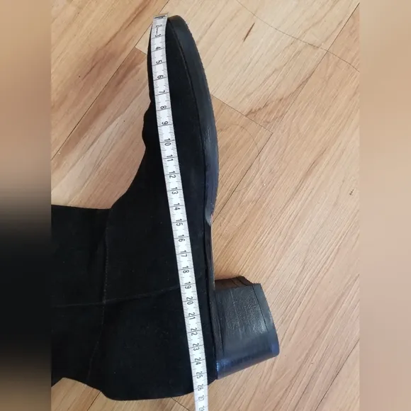 Calvin Klein Overheard Over-The-Knee Suede Black Boots Size 8.5