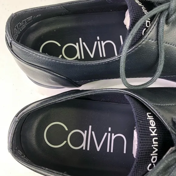 Calvin Klein Teodor Knit Dark Navy Shoes Size 10.5M