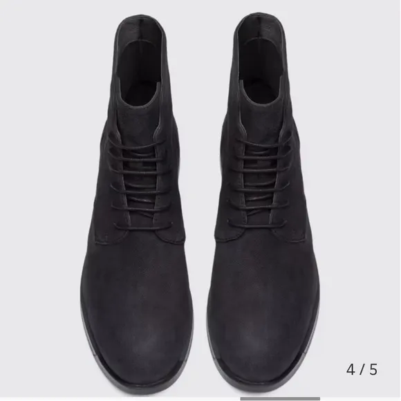 Camper Leather Bowie Lace up Boots! Black. Size 36 or 6 in US.