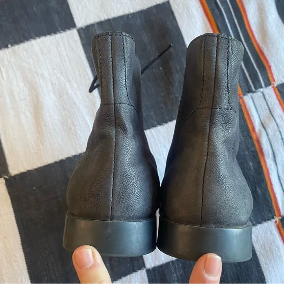 Camper Leather Bowie Lace up Boots! Black. Size 36 or 6 in US.