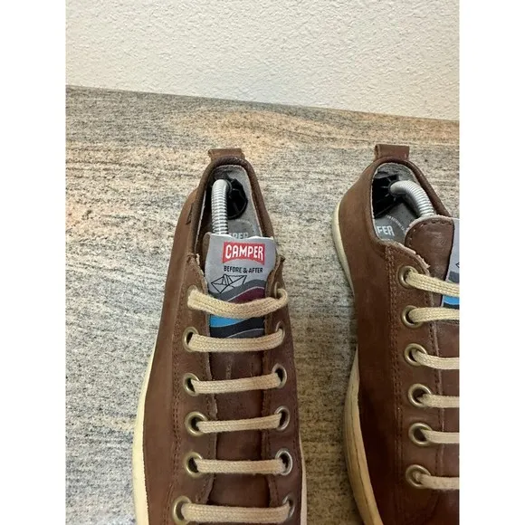 Camper Mens Sz 38 Brown Leather Lace Up Imar Shoes