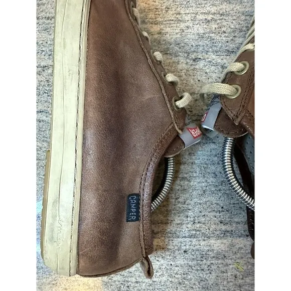 Camper Mens Sz 38 Brown Leather Lace Up Imar Shoes