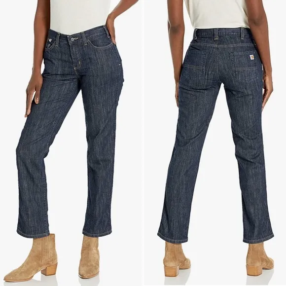 Carhartt Flame Resistant Womens Rugged Flex Jean Original Fit - 6 Reg