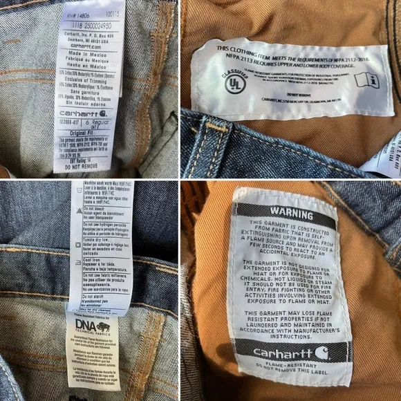 Carhartt Flame Resistant Womens Rugged Flex Jean Original Fit - 6 Reg