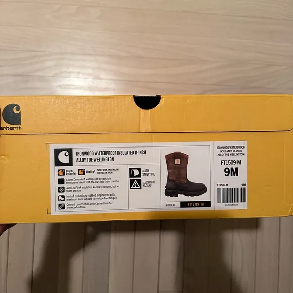 Carhartt Ironwood Insulated Waterproof Alloy-Toe Wellington Work Boots