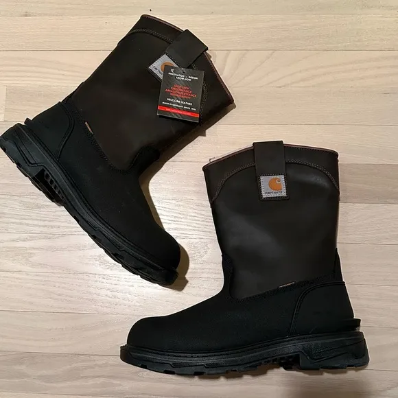 Carhartt Ironwood Insulated Waterproof Alloy-Toe Wellington Work Boots