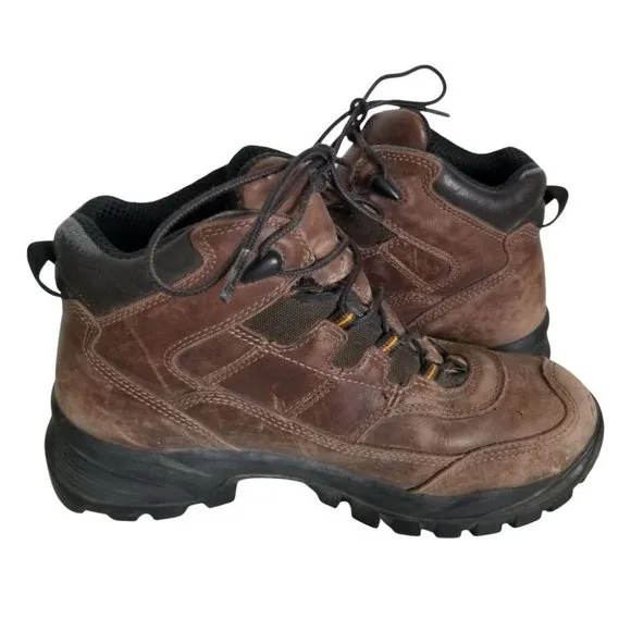 Carhartt Men 8D Brown Leather Steel Toe Waterproof