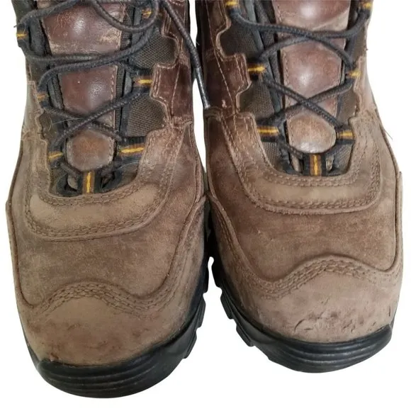 Carhartt Men 8D Brown Leather Steel Toe Waterproof